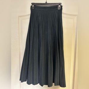 Zara Teal Skirt Pleated Midi XS
